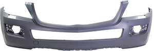 Front Bumper Cover for Mercedes-Benz GL-Class 2007-2012, Primed (Ready to Paint), without Parktronic Holes, with Headlight Washer Holes, without Curve Lighting, Replacement