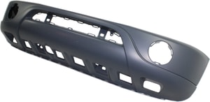 Front Bumper Cover for Mercedes-Benz M-Class 2001-2005, Primed (Ready to Paint), without Headlight Washer and Parktronic Holes, With Round Fog Lights, Replacement