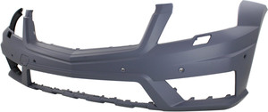Front Bumper Cover for Mercedes-Benz GLK-Class 2010-2012, Primed (Ready to Paint), with AMG Styling Package, with Headlight Washer and Parktronic Holes, Replacement