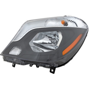 Headlight Assembly for Mercedes-Benz Sprinter 2500/3500 2014-2018, Left Driver, Halogen, Replacement