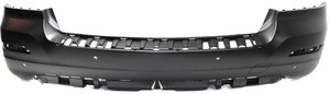 Rear Bumper Cover for Mercedes-Benz GLK-Class 2013-2015, Primed (Ready to Paint), without AMG Styling/OOR/Sport Packages, with Parktronic Holes, Replacement (CAPA Certified)
