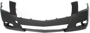 Front Bumper Cover for Cadillac CTS 2008-2014, Primed (Ready to Paint), Compatible with Halogen Headlights, (Excluding V Model), Replacement