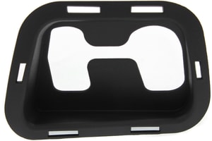 Front Bumper Tow Hook Cover for Chevrolet Tahoe 2007-2014, Left Driver, Textured, without Off Road Package, Replacement