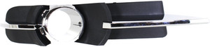 Front Fog Light Molding for Chevrolet Malibu 2008-2012, Right Passenger Side, Black with Chrome Trim, LT/LTZ Models, Replacement