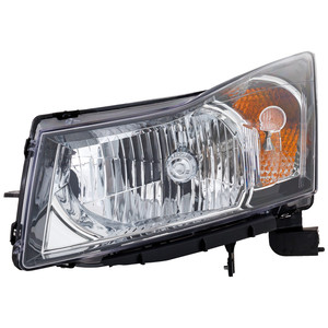 Headlight Assembly for Chevrolet Cruze 2011-2012, Left Driver, Halogen, (1st Design for 2012), Replacement