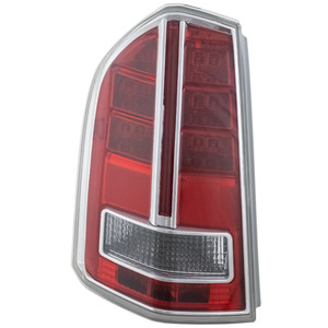 Tail Light Assembly for Chrysler 300, 2011-2012, Left Driver, with Chrome Accent, Up To March 19, 2012, Replacement