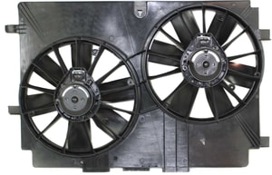 Radiator Fan Shroud Assembly for Chevrolet Camaro 1998-2002, Corvette 1997-2004, Dual Fan, 5.7L Engine, Replacement