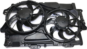Radiator Fan Assembly for Chevrolet Equinox/GMC Terrain 2010-2017, Dual Fan, 3.0L/3.6L Engine, Replacement