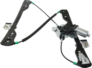 Power Front Window Regulator with Motor for Chrysler 300 (2005-2010), Charger (2006-2010), High Current, Left Driver, Without One-Touch, 2-Pin Plug Replacement