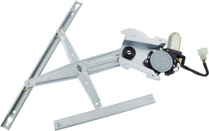 Front Window Regulator for Dodge Durango 2007-2009, Left Driver, Power Operated, with Motor, 6 Pins, Replacement