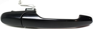 Rear Exterior Door Handle for 2005-2010 Chevrolet Cobalt, Right Passenger, Smooth Black, Vertical Screw, with Long Hardware, Replacement