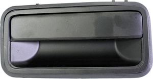 Exterior Rear Door Handle for Chevrolet C/K Full Size Pickup 1992-2000, Left Driver, Smooth Black Zinc Finish, Replacement