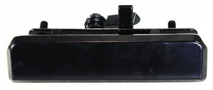 Rear Exterior Door Handle for 1992-2005 ASTRO/SAFARI, Back Door, Short Hardware, Smooth Black, Split Type Door, Replacement