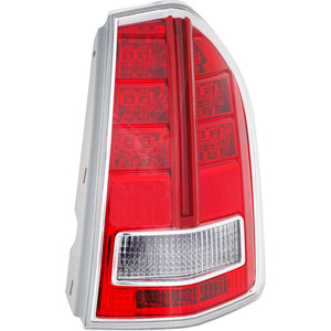 Tail Light Assembly for Chrysler 300 2013-2014, Right Passenger, With Red Accent, Replacement