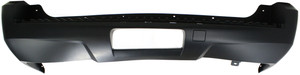 Rear Bumper Cover for Chevrolet Tahoe 2007-2014, Primed (Ready to Paint), Without Object Sensor Holes, Replacement