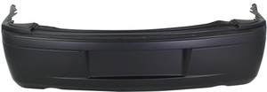 Rear Bumper Cover for Chrysler 300 2005-2010, Primed (Ready to Paint), For 5.7L Eng, Without Parking Assist Sensor Holes, (2008-2010 with Dual Exhaust Holes), Replacement (CAPA Certified)
