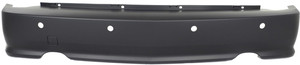 Rear Bumper Cover for Cadillac SRX 2004-2009, Primed (Ready to Paint), Without Sport Package, With Rear Object Sensor Holes, Replacement