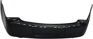 Rear Bumper Cover for Chrysler 300 2011-2014, Primed (Ready to Paint), with Dual Exhaust Holes, without Parking Aid Sensor Holes, Excludes SRT-8 Model, Replacement (CAPA Certified)