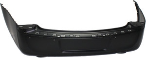 Rear Bumper Cover for Chrysler 300, 2011-2014, Primed (Ready to Paint), with Parking Aid Sensor Holes, Excluding SRT-8 Model, Replacement