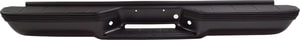 Step Bumper with Face Bar and Pad for 1992-1999 Chevrolet Suburban/Tahoe, Powdercoated Black, Without Mounting Bracket, Includes Pad Provision, Replacement
