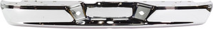 Step Bumper Face Bar for Dodge Dakota 2005-2011, without Pad, with Pad Provision, without Mounting Bracket, Chrome, Replacement