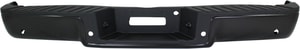 Step Bumper Face Bar and Pad for 2006-2008 Ford F-150 with Pad Provision, without Mounting Bracket, Powdercoated Black, Hitch Style, with Rear Object Sensor Holes, Fleetside, Replacement