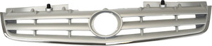 Grille for Cadillac STS 2005-2007, Painted Gray Shell and Insert with Adaptive Cruise Control, Replacement