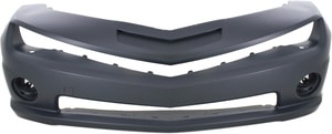 Front Bumper Cover for Chevrolet Camaro 2010-2013, Primed (Ready to Paint), with Tow Hook Holes, SS Model, Coupe/Convertible, Replacement