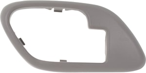 Gray Interior Front Door Handle Case for Chevrolet C/K Full Size Pickup 1995-2002, Suburban 1995-1999, Left Driver, Plastic, Replacement