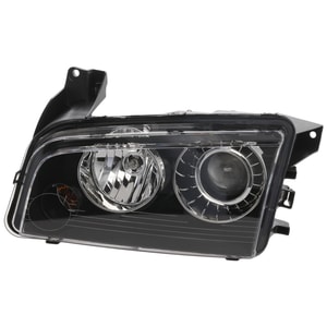 Headlight for Dodge Charger 2008-2010, Left Driver Side, Lens and Housing, Xenon Light Without HID Kit, Replacement