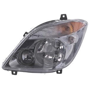 Headlight Assembly, Halogen, for Dodge/Freightliner/Mercedes Benz Sprinter Van 2007-2013, Left Driver, Replacement