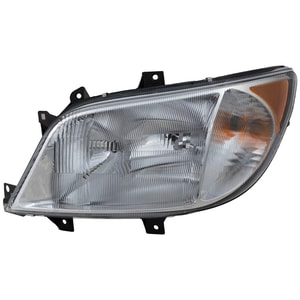 Headlight Assembly for 2003-2006 Dodge/Freightliner Sprinter Van, Left Driver, Halogen, Without Fog Lights, Replacement