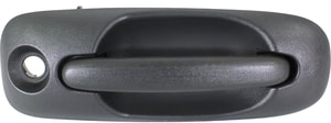 Front Exterior Door Handle for Chrysler Town and Country 2001-2007, Right Passenger, Textured Black, with Keyhole, Replacement