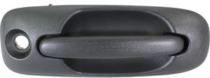 Front Exterior Door Handle for Chrysler Town and Country 2001-2007, Right Passenger, Textured Black, with Keyhole, Replacement