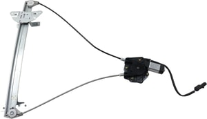Front Window Regulator with Power Motor for Dodge Dakota (2000-2004, Quad Cab Model) and Durango (1998-2003), Left Driver, Replacement