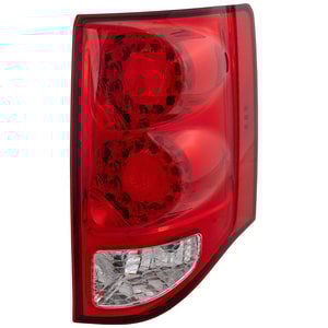 Tail Light Assembly for Dodge Grand Caravan 2011-2020, Right Passenger, Red and Clear Lens, Replacement