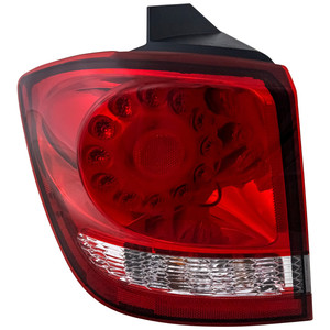 LED Tail Light Assembly for Dodge Journey 2009-2020, Left Driver Side, Outer, with Chrome Interior, Replacement (CAPA Certified)