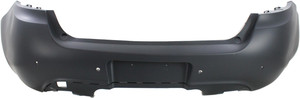 Rear Bumper Cover for Dodge Dart 2013-2016, Primed (Ready to Paint), with Parking Aid Sensor Holes, Replacement (CAPA Certified)