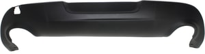 Rear Bumper Cover for Dodge DART 2013-2016, Lower Fascia, Textured Surface with Chrome Molding, Replacement