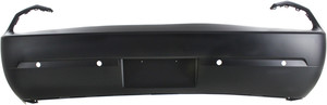 Rear Bumper Cover for 2012-2014 Dodge Challenger, Primed (Ready to Paint), with Parking Aid Sensor Holes, Replacement
