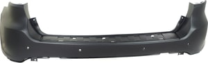 Primed (Ready to Paint) Rear Bumper Cover for Dodge Durango 2014-2015 Citadel, Limited, SXT, R/T Models, with Blind Spot and Parking Aid Sensor Holes, Replacement