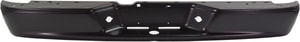 Step Bumper Face Bar for 2005-2011 Dodge Dakota, Without Pad, with Pad Provision, Without Mounting Bracket, Painted Black, Fits All Cab Types, Replacement