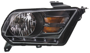 Headlight Assembly for Ford Mustang GT/Boss 302 Model 2010-2014, Right Passenger, Halogen, Replacement