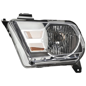 Headlight Assembly for Ford Mustang 2010-2014, Left Driver, Halogen, Replacement