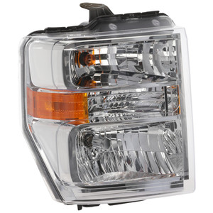 Headlight Assembly for Ford Econoline Van 2008-2014, Right Passenger Side, Halogen, Aero Style, Replacement