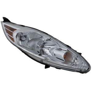 Headlight Assembly for Ford Fiesta 2011-2013 Right Passenger, Halogen, SE Model, Without Appearance Package, Fits Hatchback/Sedan, Replacement