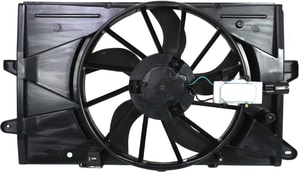 Radiator Fan Shroud Assembly with Control Module for Ford Taurus 2008-2012, Lincoln MKS 2009-2012, Replacement