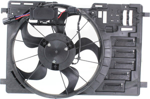 Radiator Fan Assembly for Ford Escape 2013-2016, Single Fan, 2.0L, with Control Module, Replacement
