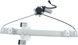 Rear Window Regulator with Motor for Ford F-150 2004-2014, Power, Right Passenger, Extended Cab, New Body Style, Replacement