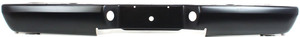 Step Bumper Face Bar for Ford Ranger 1998-2011, w/o Pad with Pad Provision, w/o Mounting Bracket, Powdercoated Black, Hitch Styleside Fleetside, Replacement